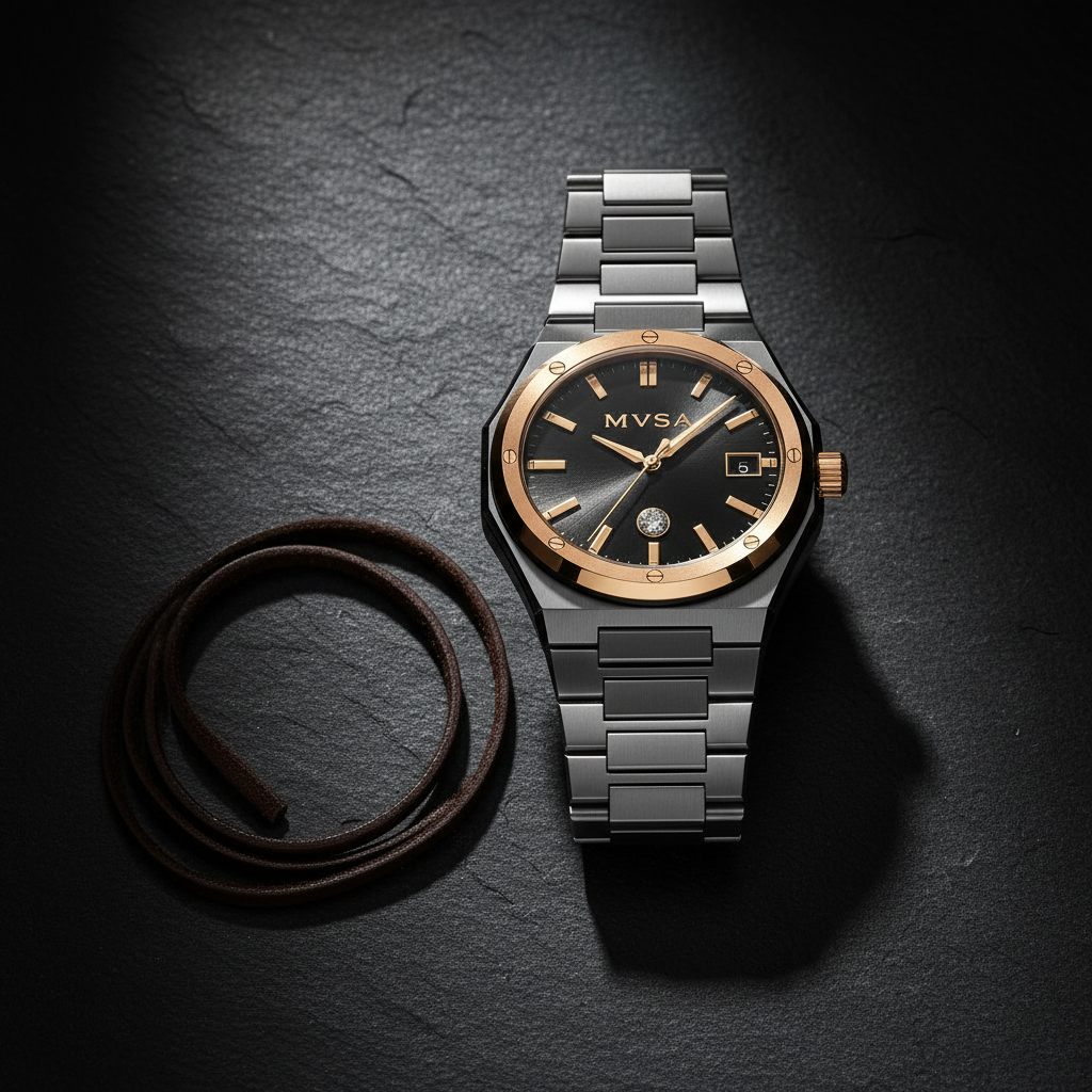 MVSA two-tone flat lay